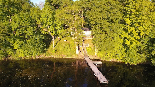2897 Indian Mound Rd, Luck, WI 54853 - view from above of property with a large body of water