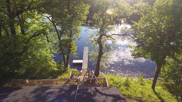 2897 Indian Mound Rd, Luck, WI 54853 - dock with a water view