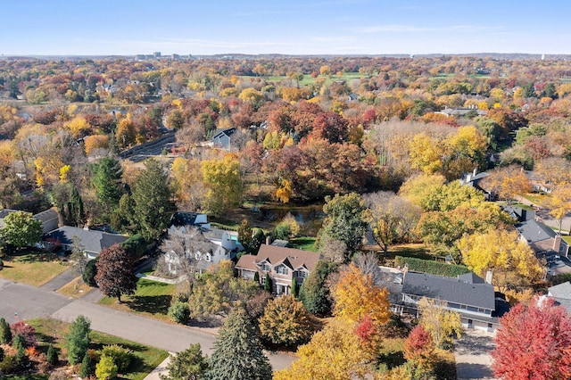 drone / aerial view featuring a residential view