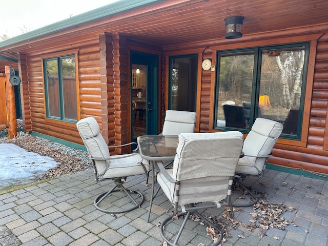 view of patio / terrace with outdoor dining area