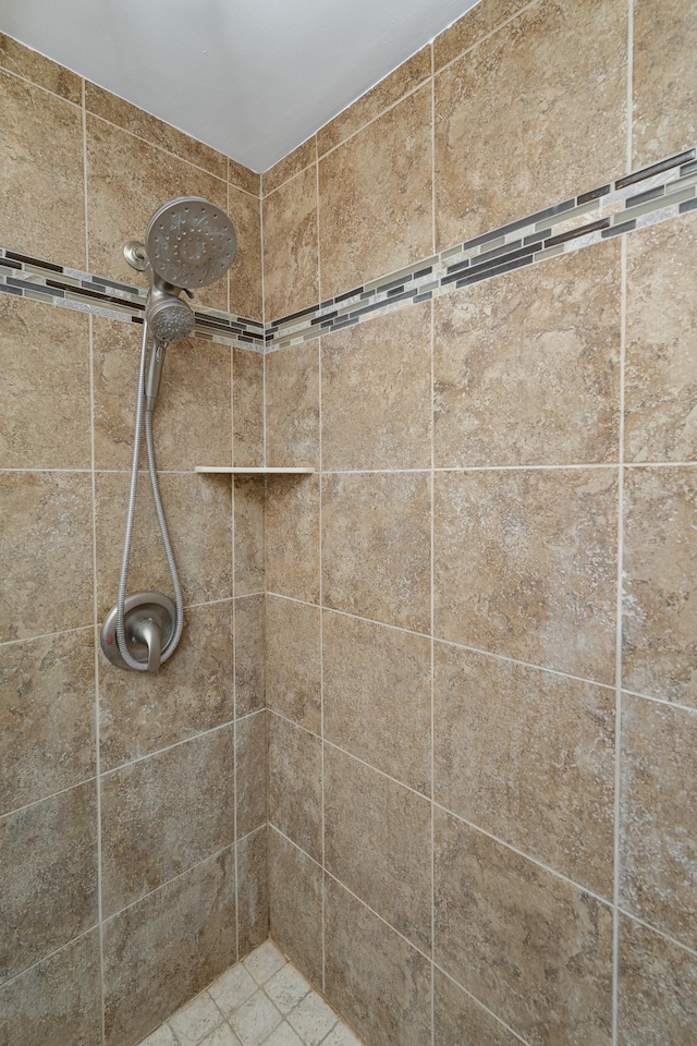 full bathroom with a tile shower