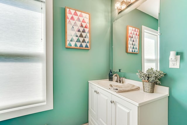 bathroom with vanity