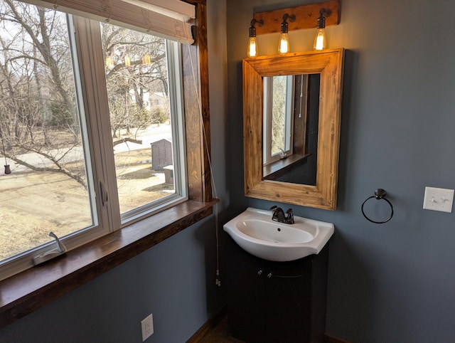 bathroom featuring vanity