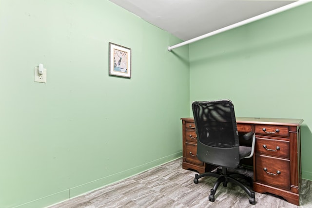 office with baseboards