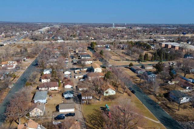 drone / aerial view featuring a residential view