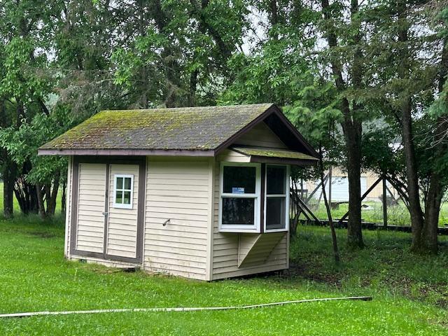 view of shed