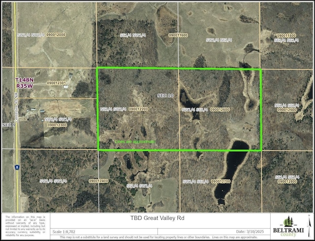 Listing photo 2 for TBD Great Valley Rd NW, Shevlin MN 56676