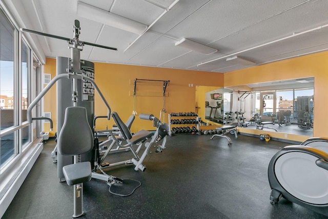 view of workout area