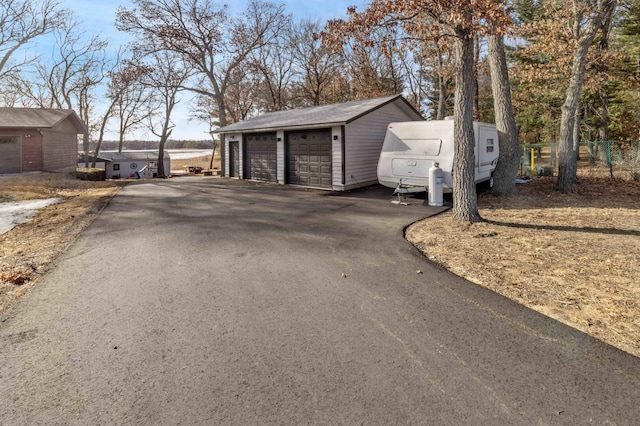 exterior space featuring fence