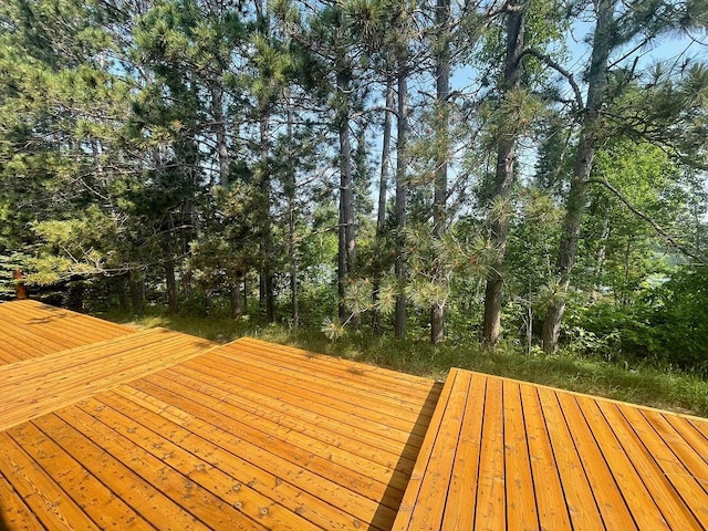 11766 Island Shore Ln, Park Rapids, MN 56470 - view of wooden deck
