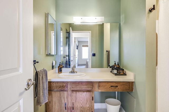 bathroom with vanity