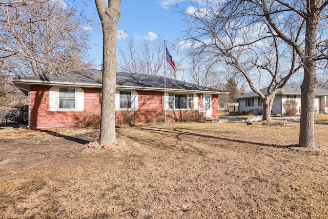 view of ranch-style home