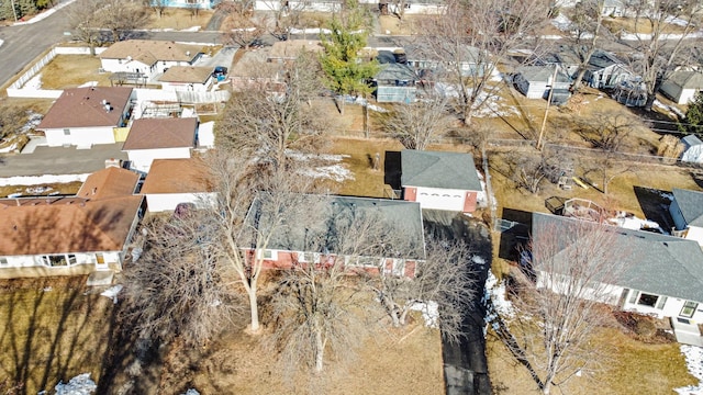 bird's eye view featuring a residential view