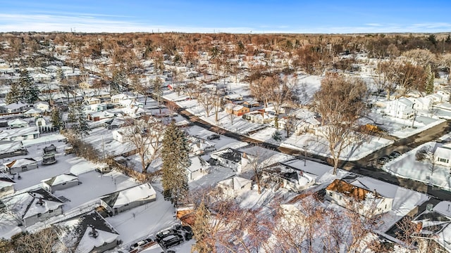 bird's eye view featuring a residential view