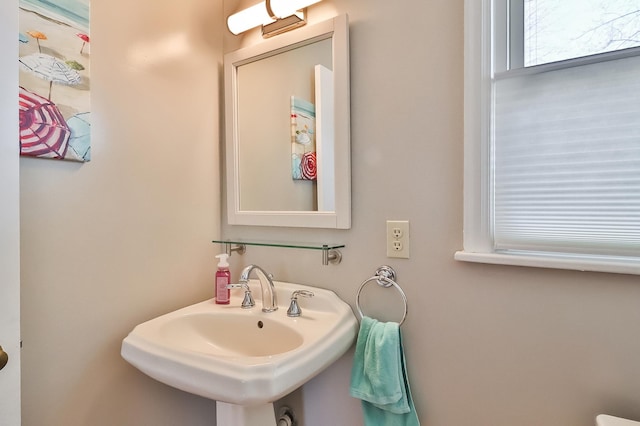 bathroom with a sink