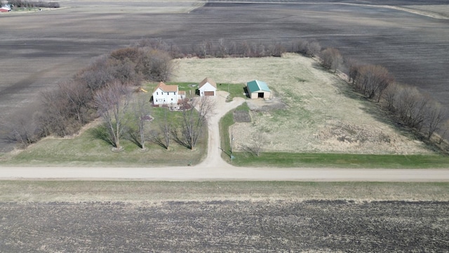 drone / aerial view featuring a rural view
