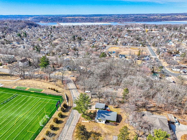 1109 Saint Croix Hts, Hudson, WI 54016 - aerial view of property and surrounding area featuring a large body of water