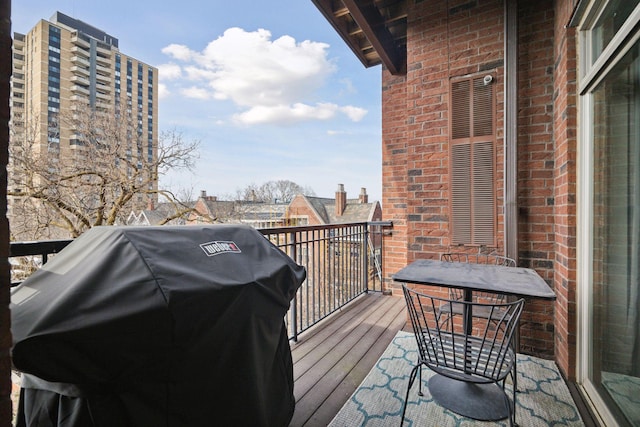 balcony with grilling area