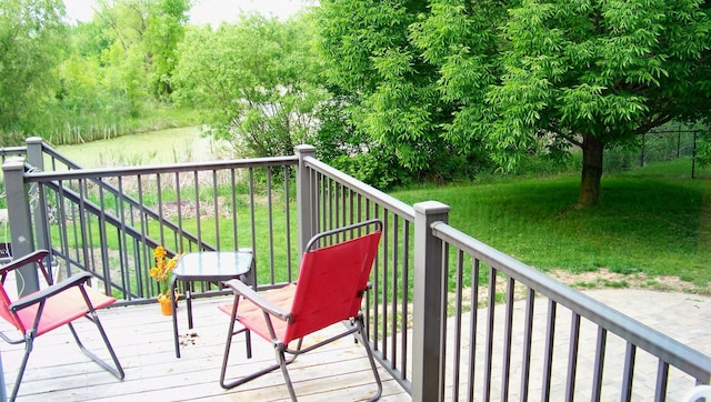 2316 Coldwater Xing, Mayer, MN 55360 - deck featuring a yard
