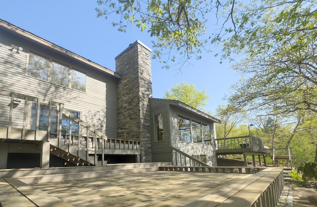 6 Crocus Ln, North Oaks, MN 55127 - wooden deck featuring stairs