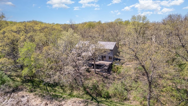 6 Crocus Ln, North Oaks, MN 55127 - aerial view of property and surrounding area with a heavily wooded area