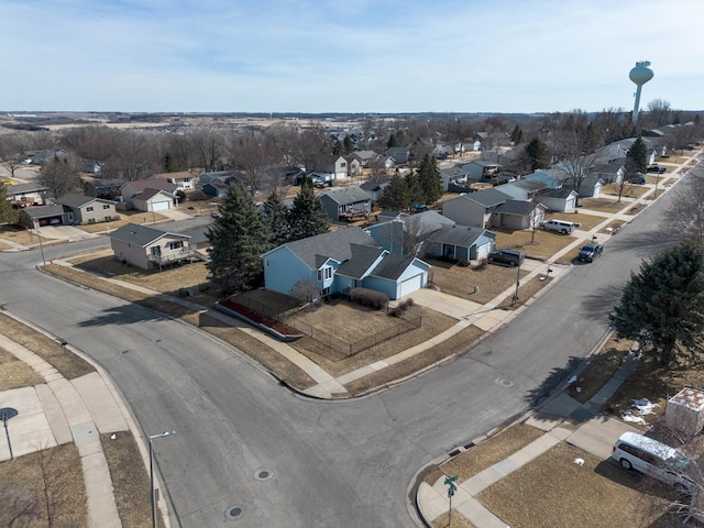 drone / aerial view featuring a residential view