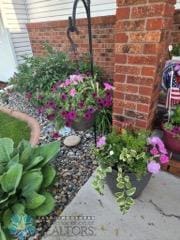 exterior details with brick siding