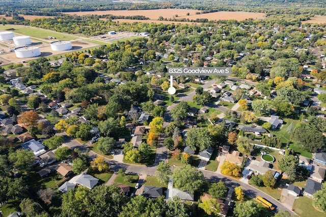 drone / aerial view featuring a residential view