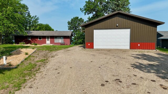 28887 Hi Vista Dr, Otter Tail Twp, MN 56515 - view of front of property featuring a garage and an outdoor structure