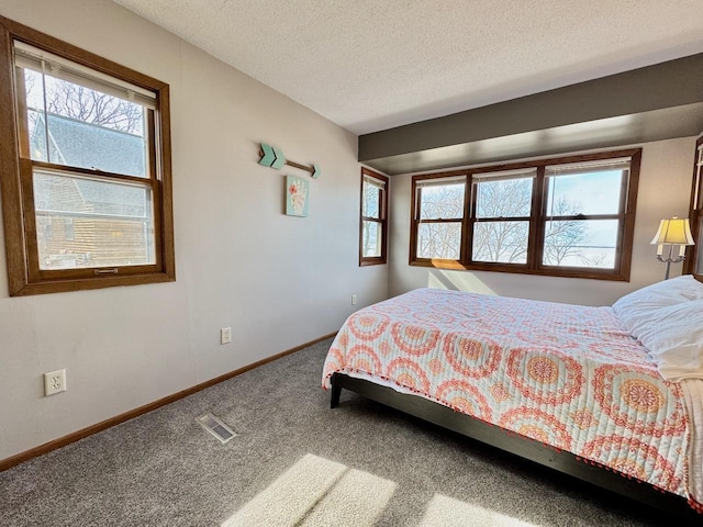 28887 Hi Vista Dr, Otter Tail Twp, MN 56515 - carpeted bedroom featuring a textured ceiling and baseboards
