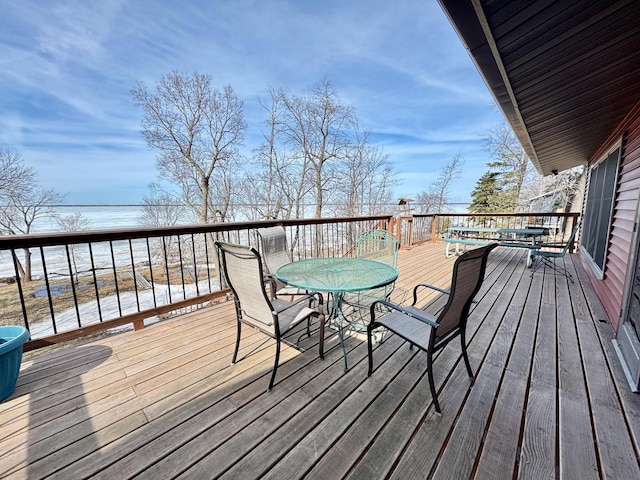 28887 Hi Vista Dr, Otter Tail Twp, MN 56515 - deck with outdoor dining space