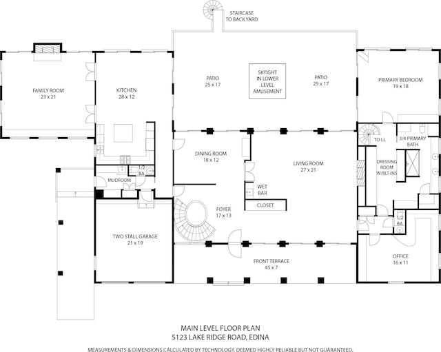 5123 Lake Ridge Rd, Edina, MN 55436 - home floor plan