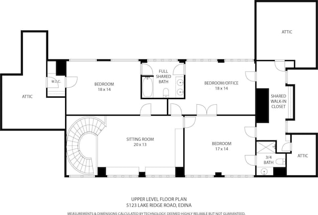 5123 Lake Ridge Rd, Edina, MN 55436 - property floor plan