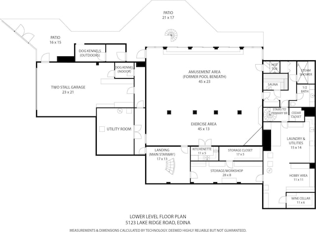 5123 Lake Ridge Rd, Edina, MN 55436 - property floor plan