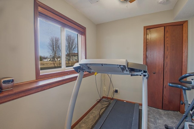 view of workout room