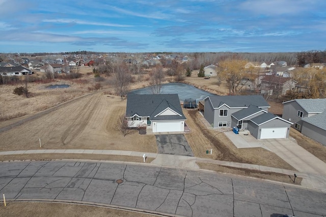 birds eye view of property featuring a residential view