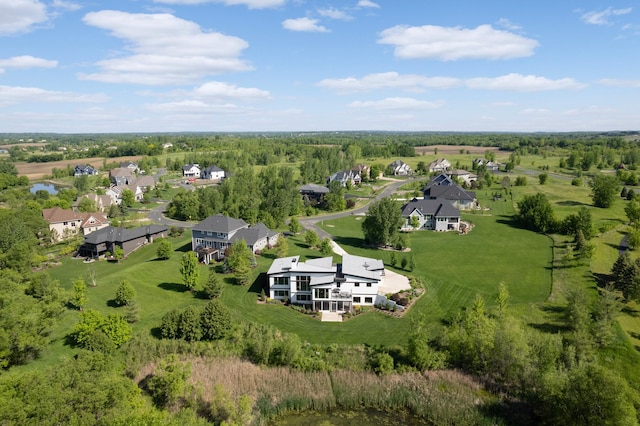 birds eye view of property featuring a residential view