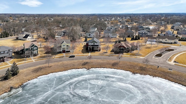 drone / aerial view with a residential view