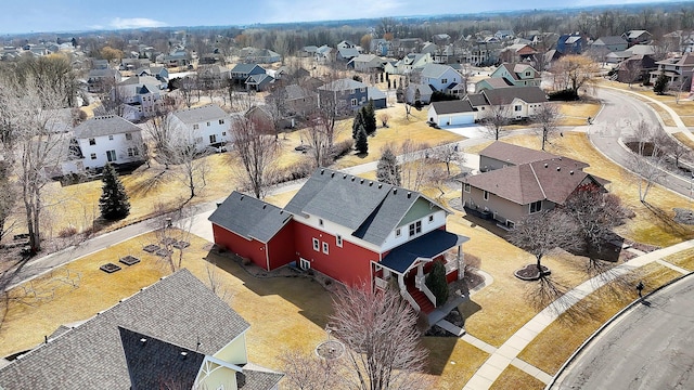 aerial view featuring a residential view