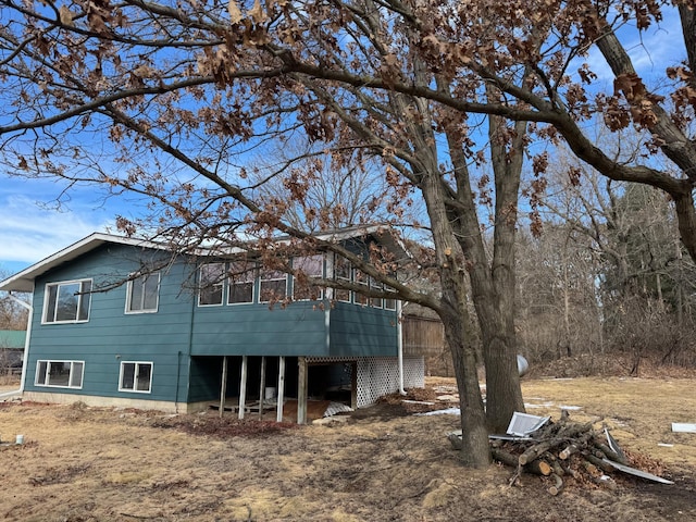 view of back of property