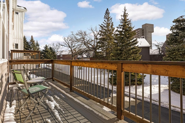 view of wooden terrace