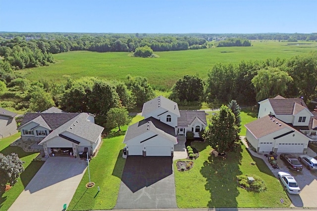 drone / aerial view with a residential view