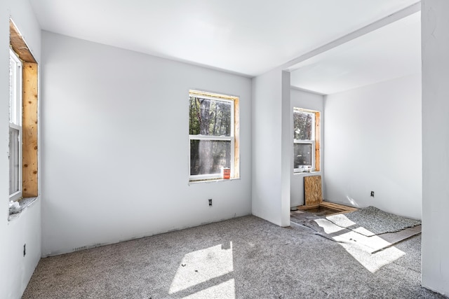 view of carpeted empty room