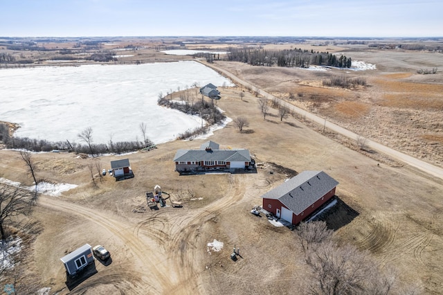 drone / aerial view featuring a rural view