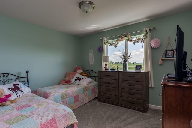 bedroom featuring baseboards and carpet floors