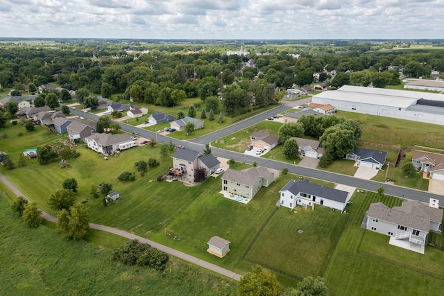 drone / aerial view featuring a residential view