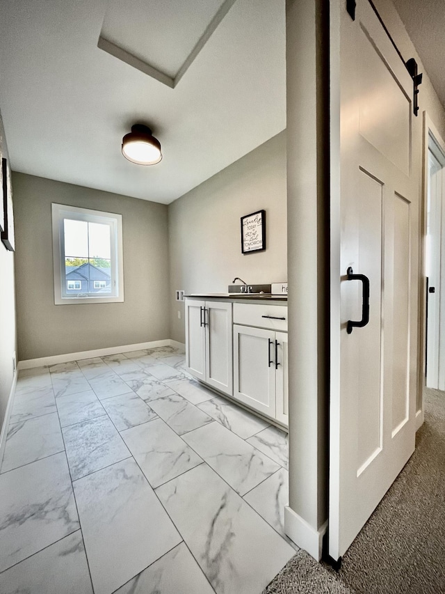 9551 230th St E, Lakeville, MN 55044 - bar area featuring light marble finish floors and baseboards
