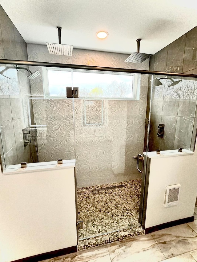 9551 230th St E, Lakeville, MN 55044 - full bathroom with a shower stall and recessed lighting