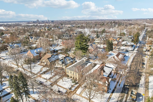 drone / aerial view featuring a residential view