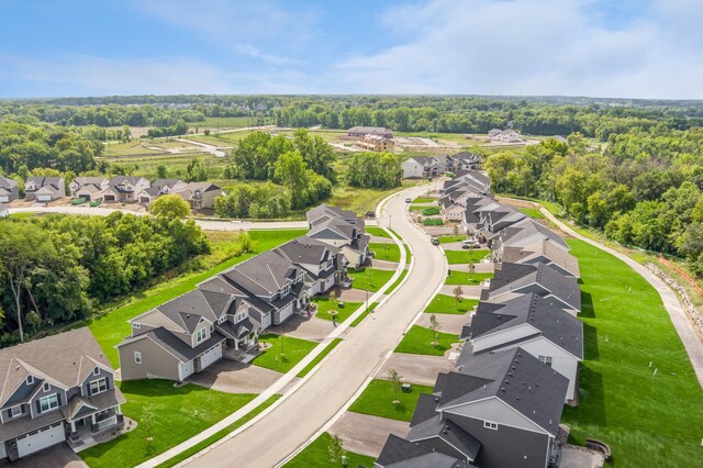 birds eye view of property featuring a residential view